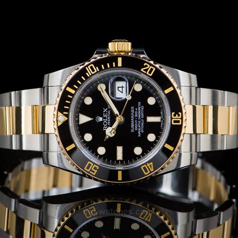 rolex submariner two tone price|rolex submariner cost new.